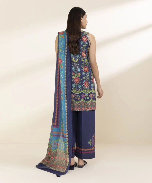 3 Piece - Printed Lawn Suit