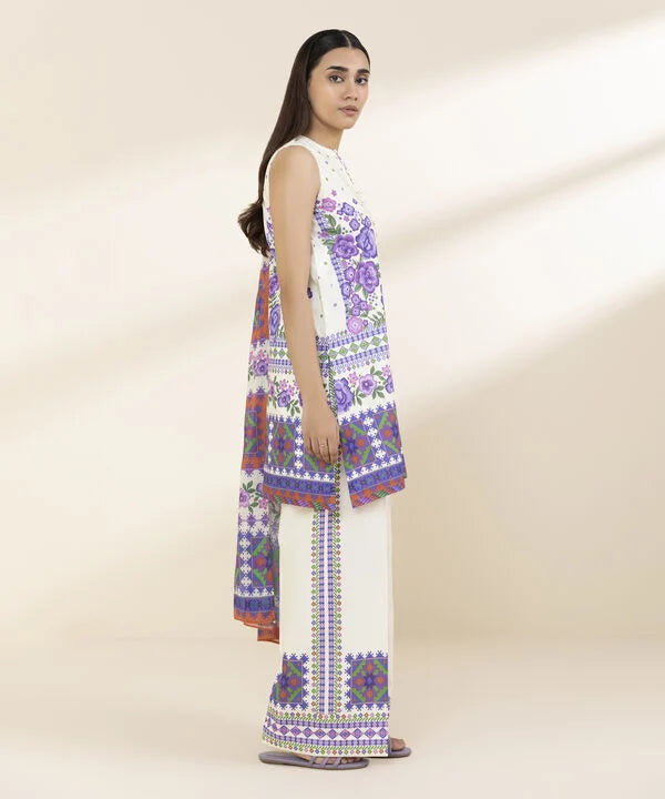 3 Piece - Printed Lawn Suit