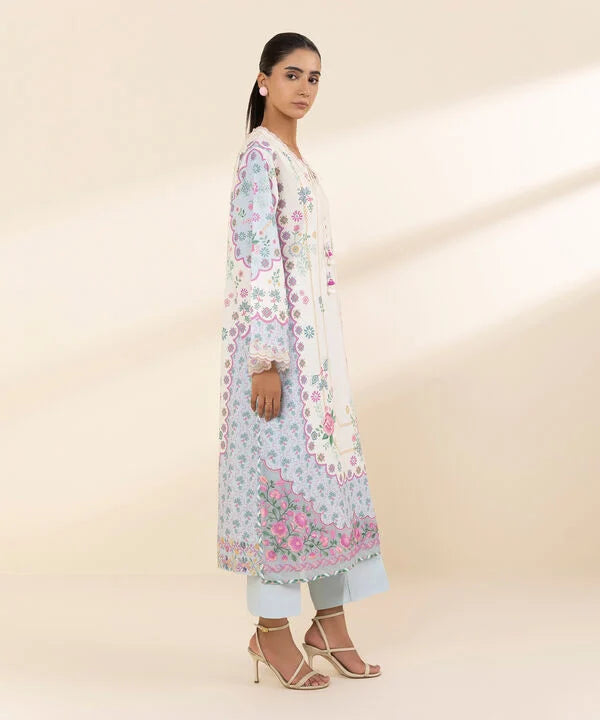 2 Piece - Embroidered Lawn Suit