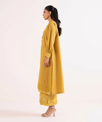 2 Piece - Embroidered Cotton Suit