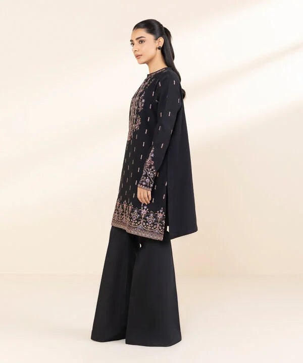 2 Piece - Embroidered Dobby Suit