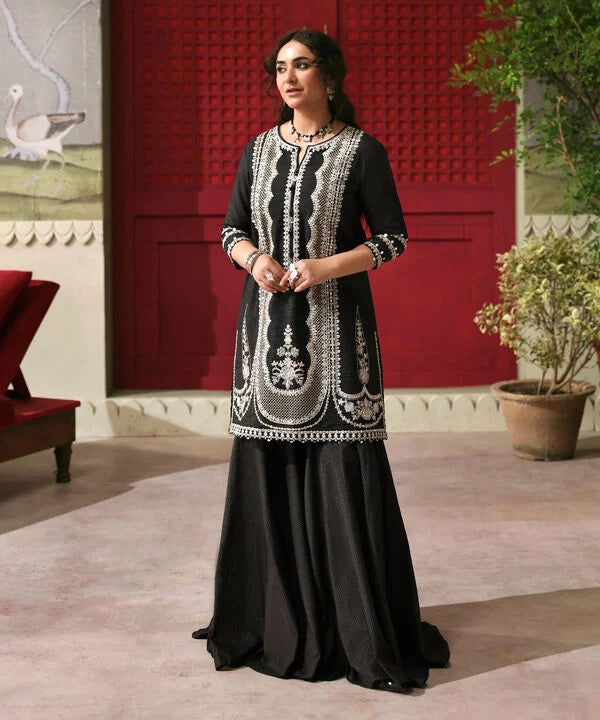 2 Piece - Embroidered Zari Khaddar Suit