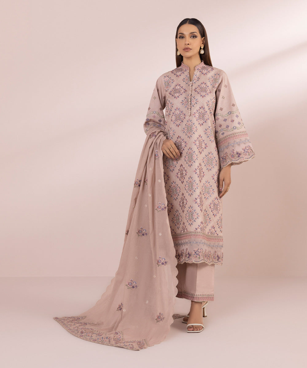 3 Piece - Embroidered Lawn Suit