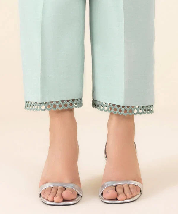 3 Piece - Embroidered Chiffon Suit