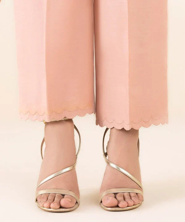 3 Piece - Embroidered Chiffon Suit