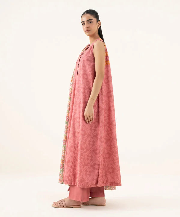 3 Piece - Printed Light Khaddar Suit