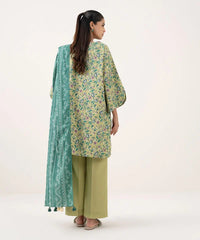 3 Piece - Printed Cotton Suit