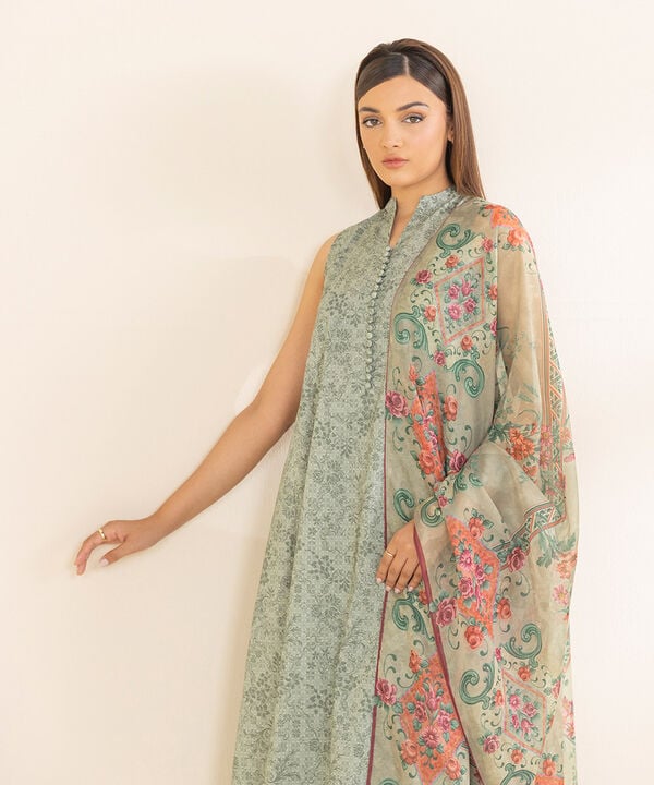 3 Piece - Printed Lawn Suit