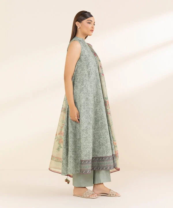 3 Piece - Printed Lawn Suit