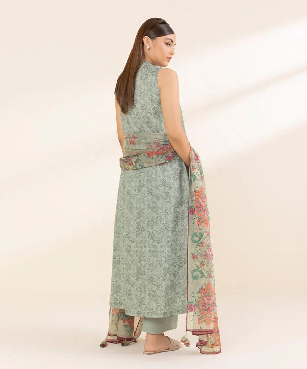 3 Piece - Printed Lawn Suit