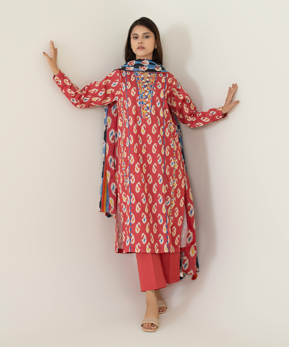 3 Piece - Printed Lawn Suit