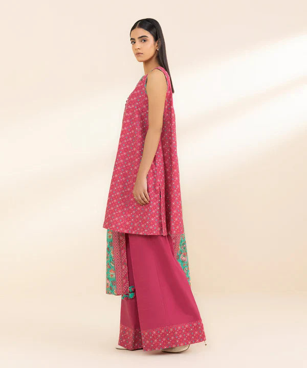 3 Piece - Printed Khaddar Suit