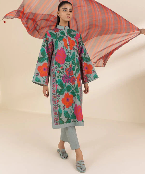 3 Piece - Printed Lawn Suit