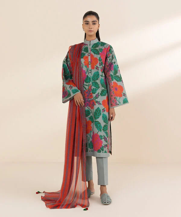 3 Piece - Printed Lawn Suit