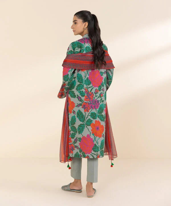 3 Piece - Printed Lawn Suit