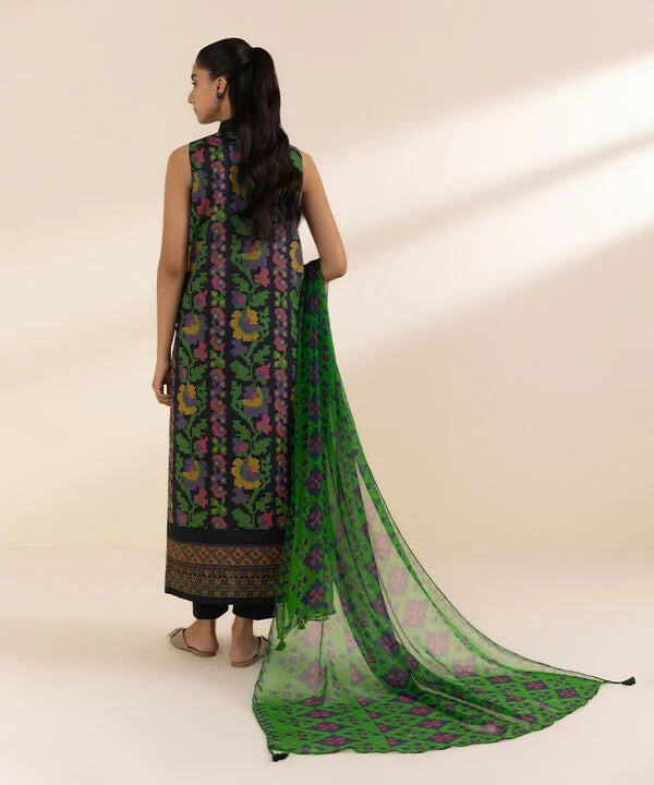 3 Piece - Printed Lawn Suit