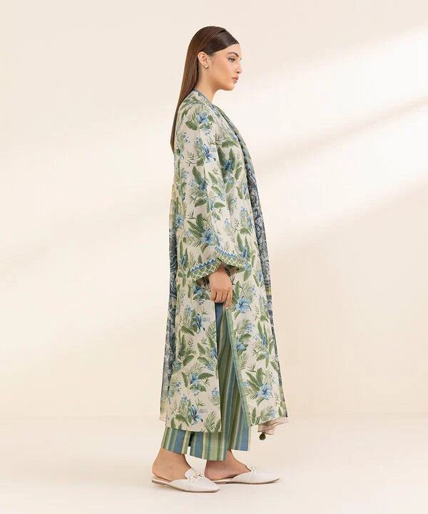 3 Piece - Printed Lawn Suit