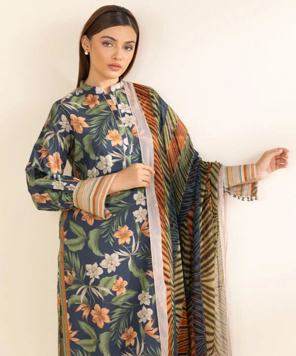 3 Piece - Printed Lawn Suit