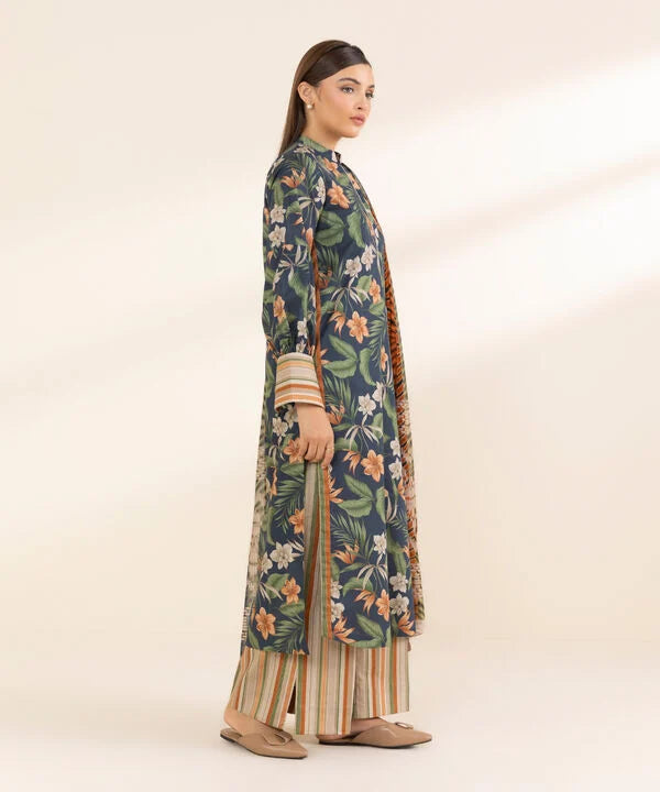 3 Piece - Printed Lawn Suit