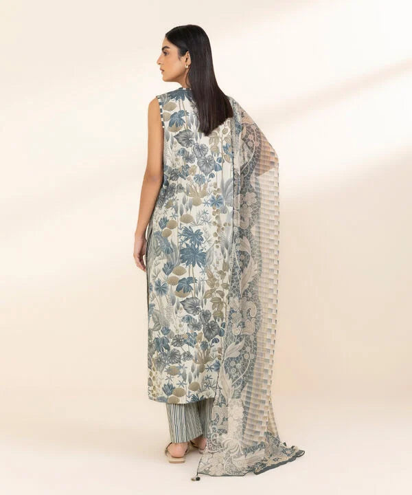 3 Piece - Printed Lawn Suit