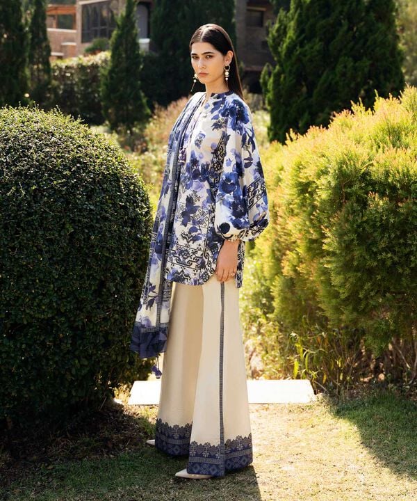 3 Piece - Printed Lawn Suit