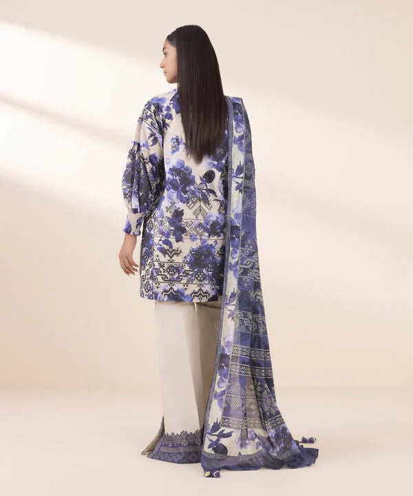 3 Piece - Printed Lawn Suit