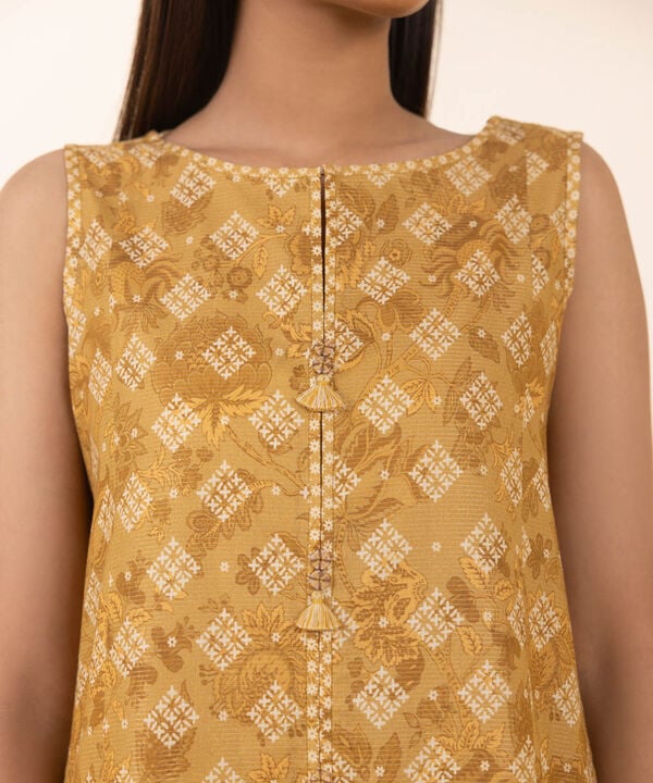 3 Piece - Printed Zari Lawn Suit