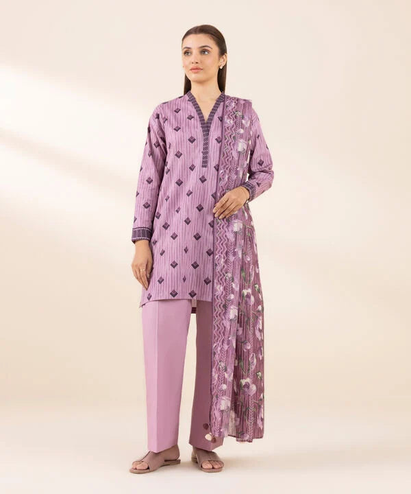 3 Piece - Printed Lawn Suit