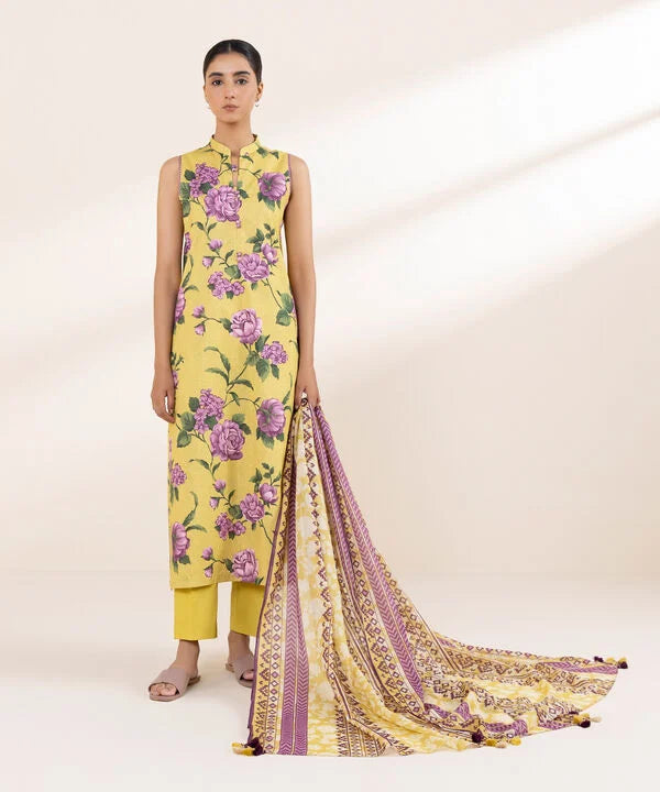 3 Piece - Printed Lawn Suit