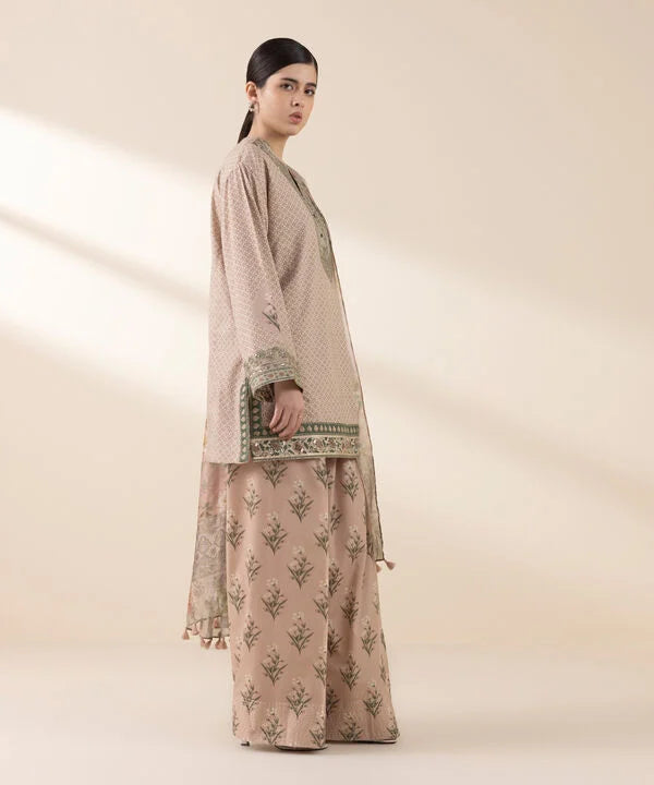 3 Piece - Embroidered Lawn Suit