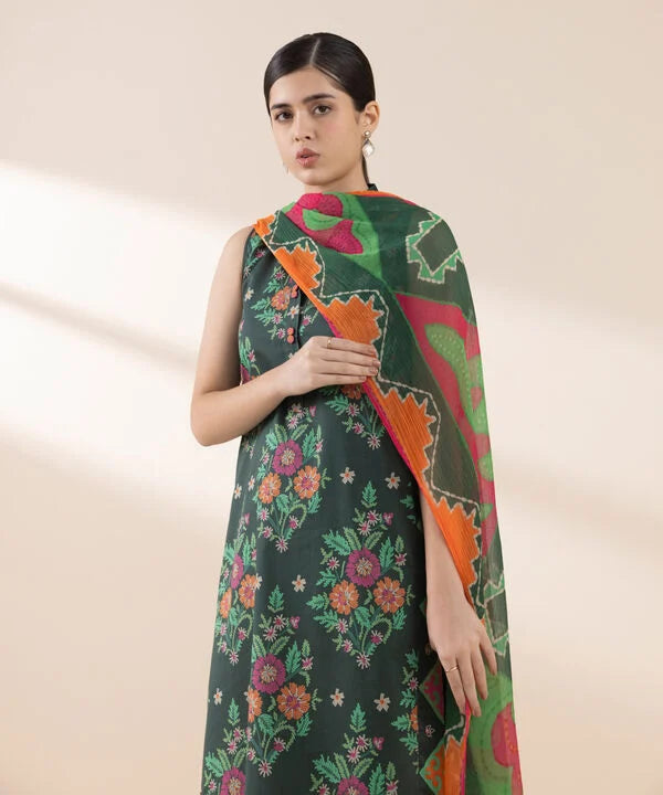 3 Piece - Printed Lawn Suit