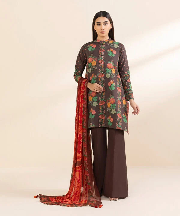3 Piece - Printed Lawn Suit
