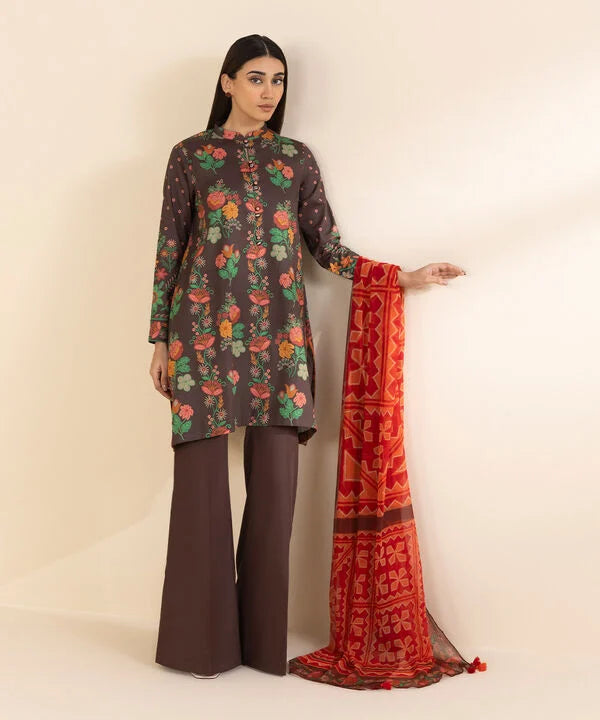 3 Piece - Printed Lawn Suit