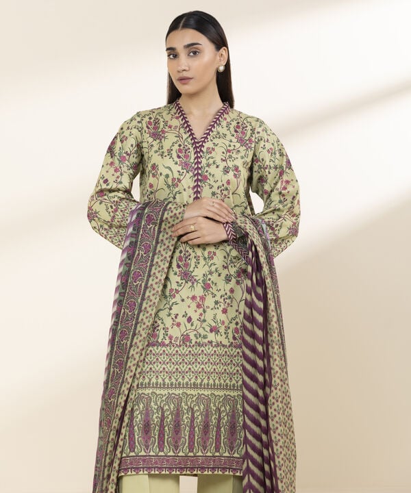 3 Piece - Printed Lawn Suit