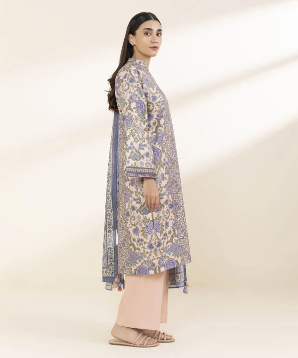 3 Piece - Printed Lawn Suit