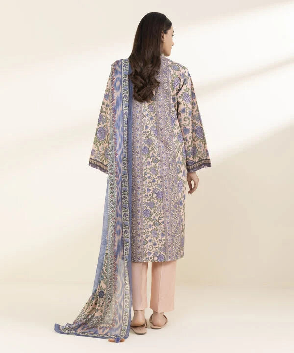 3 Piece - Printed Lawn Suit