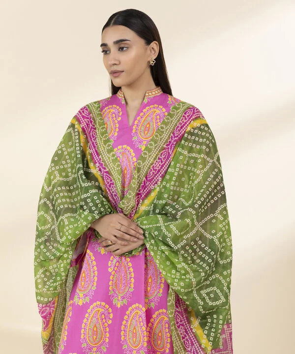 3 Piece - Printed Lawn Suit