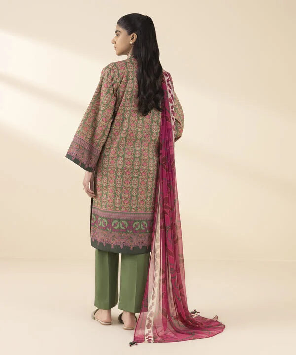 3 Piece - Printed Lawn Suit