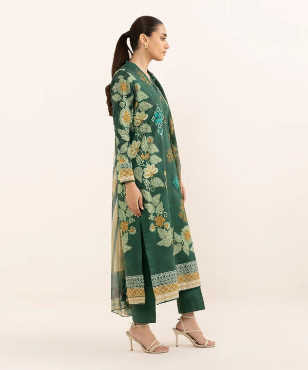 3 Piece - Printed Lawn Suit