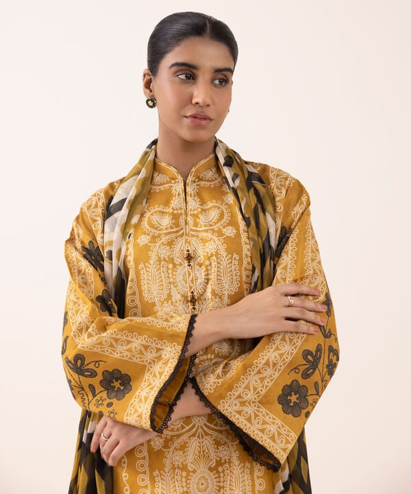 3 Piece - Printed Lawn Suit