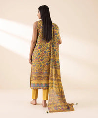 3 Piece - Printed Zari Lawn Suit