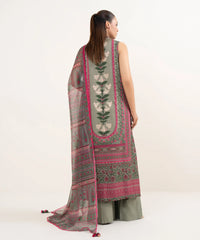 3 Piece - Printed Light Linen Suit