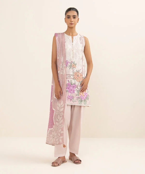3 Piece - Printed Lawn Suit