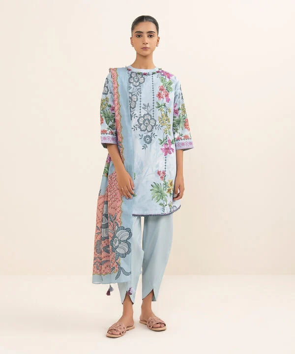 3 Piece - Printed Lawn Suit
