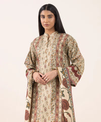 3 Piece - Printed Cotton Suit