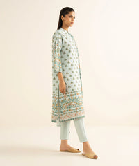 3 Piece - Printed Linen Suit