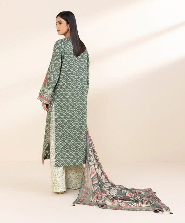 3 Piece - Embroidered Lawn Suit