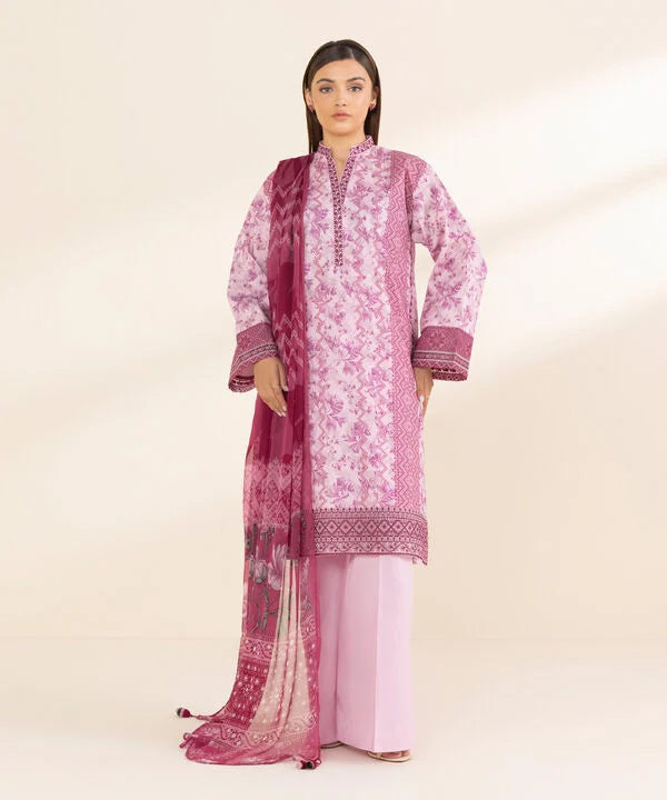 3 Piece - Embroidered Lawn Suit