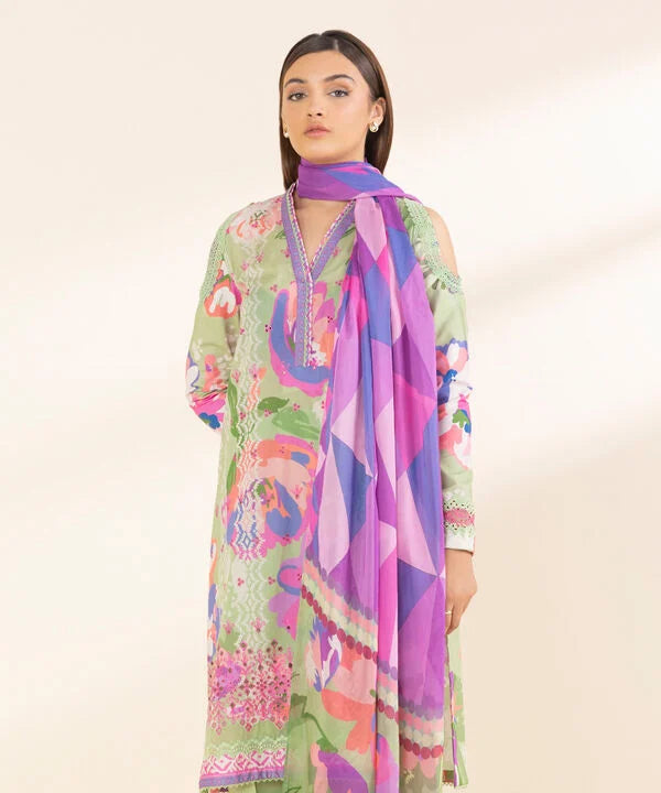 3 Piece - Embroidered Lawn Suit