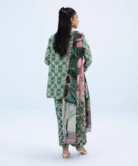 3 Piece - Embroidered Khaddar Suit